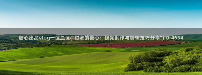 糖心出品vlog资源