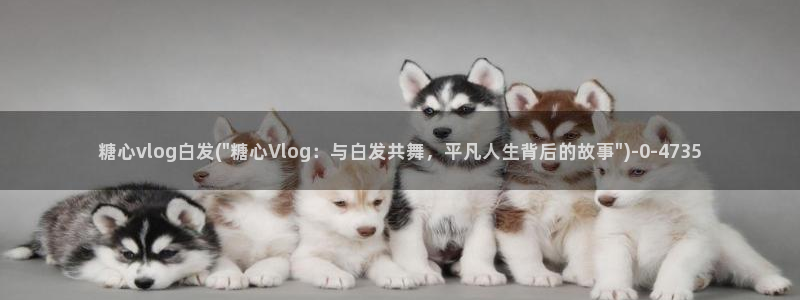 安安糖心vlog视频：糖心vlog白发(\