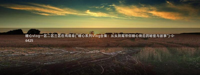 糖心vlog视频app
